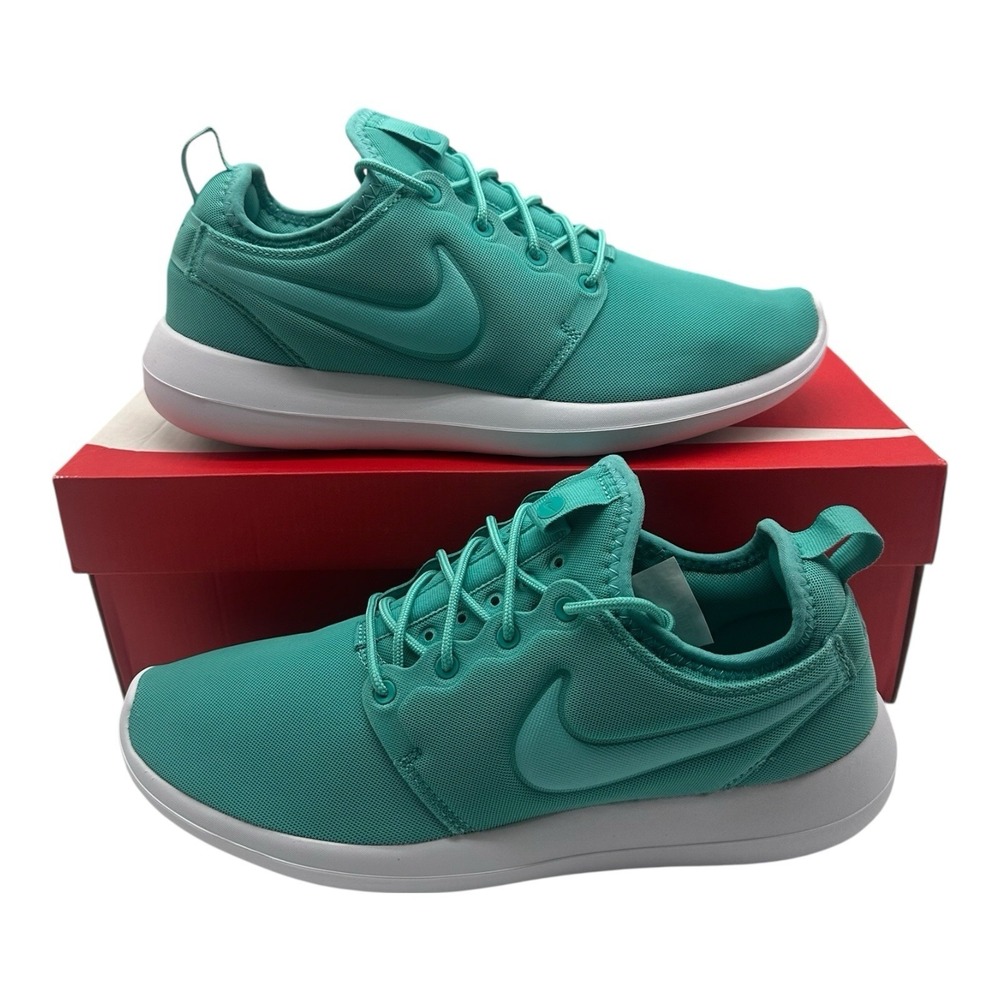 Nike Roshe Two Running Shoes Womens Sz 6.5 Washed Teal‎ Blue Sneakers 844931-301